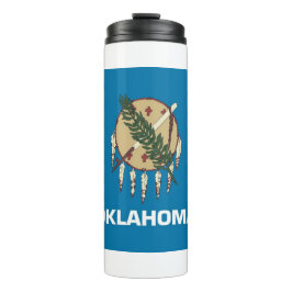 Garrafa Térmica Thermal Tumbler com bandeira de Oklahoma, EUA