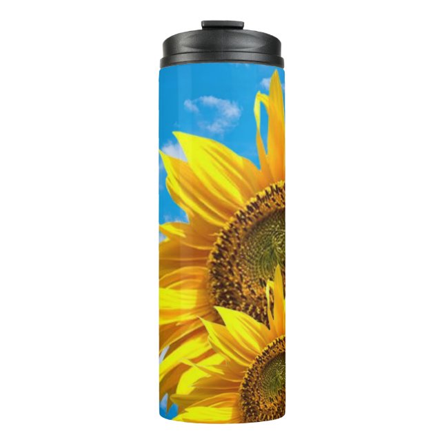 Garrafa Térmica Thermal Tumbler Floral Sunflower (Frente)