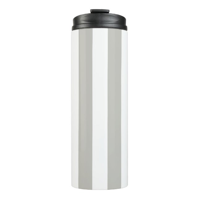 Garrafa Térmica Thermal Tumbler Grey & White Stripe (Frente)