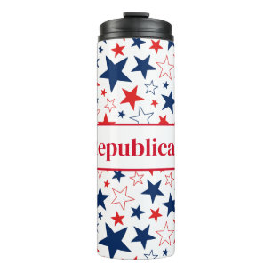 Garrafa Térmica Thermal Tumbler Patriotic Stars Republicano