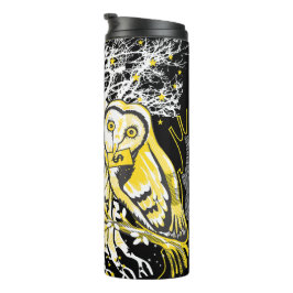 Garrafa Térmica Thermal Tumbler – Urban Tree Owl & Wealth Surreal 