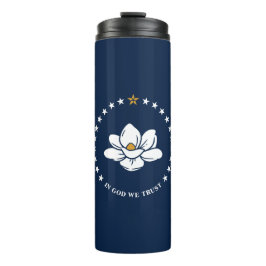Garrafa Térmica Thermal Tumbler with flag of Mississippi, USA