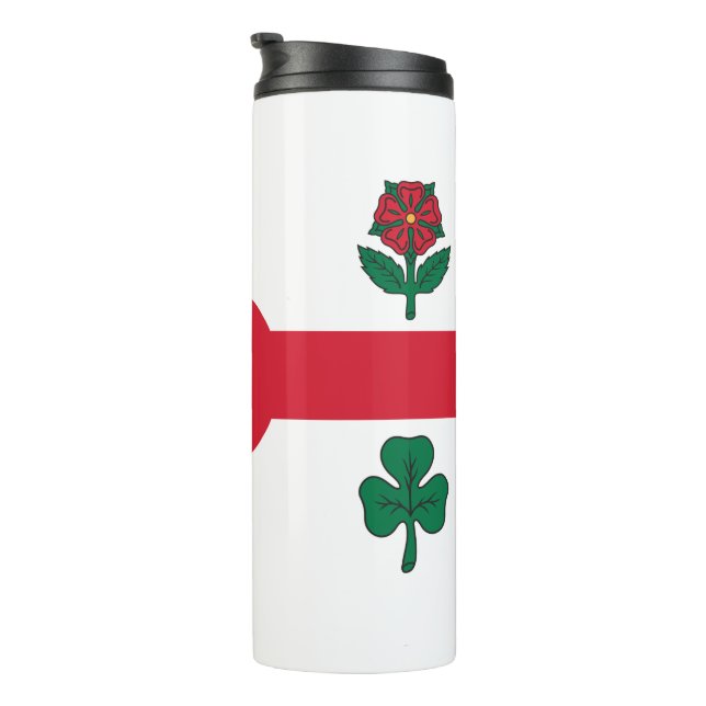 Garrafa Térmica Thermal Tumbler with flag of Montreal, Canada (Rotação à direita)