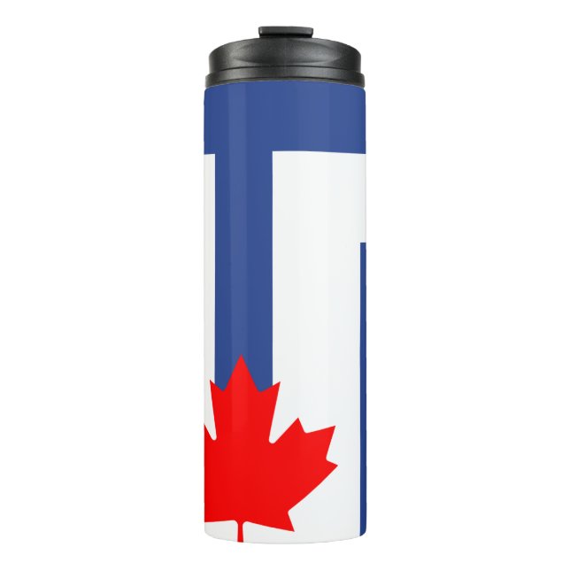 Garrafa Térmica Thermal Tumbler with flag of Toronto, Canada (Frente)