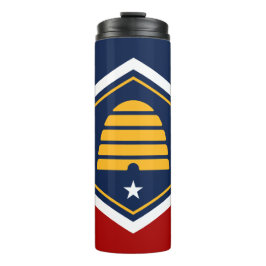 Garrafa Térmica Thermal Tumbler with flag of Utah State, USA