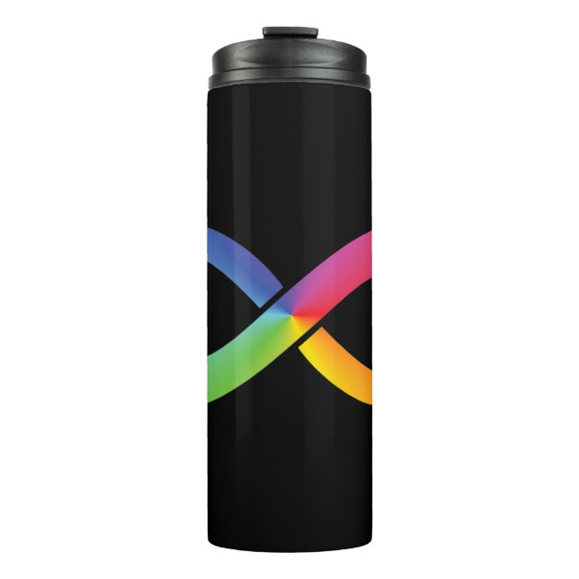 Garrafa Térmica This rainbow infinity design can symbolize so many (Frente)