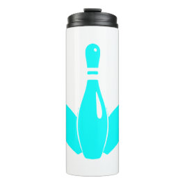 Garrafa Térmica Three Bowling Pins Aqua Blue
