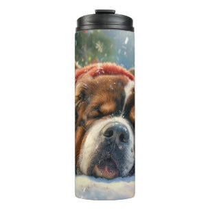 Garrafa Térmica Tibetan Mastiff Cachorro Festivo