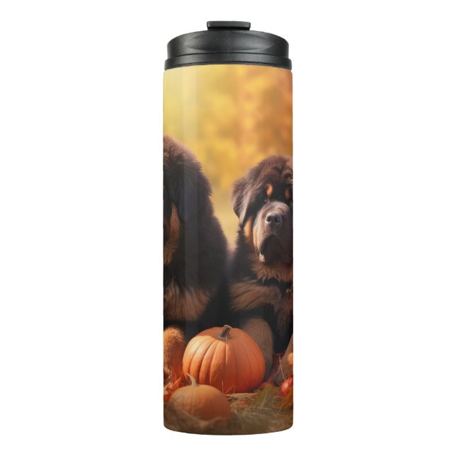 Garrafa Térmica Tibetano Mastiff Puppy Autumn Delight Pumpkin (Frente)