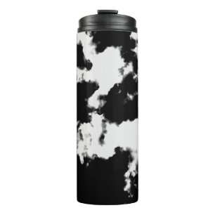 Garrafa Térmica Tie Dye Black and White