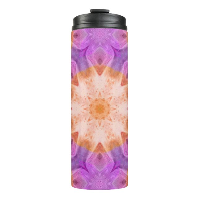 Garrafa Térmica Tie Dye Tumbler Rosa (Frente)
