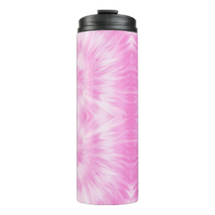 Garrafa Térmica Tiedye Pink Spiral Hippie Tie Dye