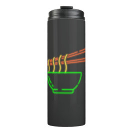 Garrafa Térmica Tigela de macarrão asiático neon
