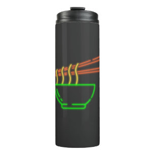 Garrafa Térmica Tigela de macarrão asiático neon