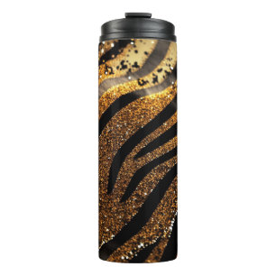 Garrafa Térmica Tiger Glitter Thermal Tumbler 12oz