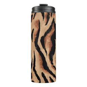 Garrafa Térmica Tiger Leopard: Pele Animal Sem Semente