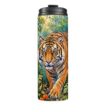 Tigre de Bengala Vibrante Selva de Bambu