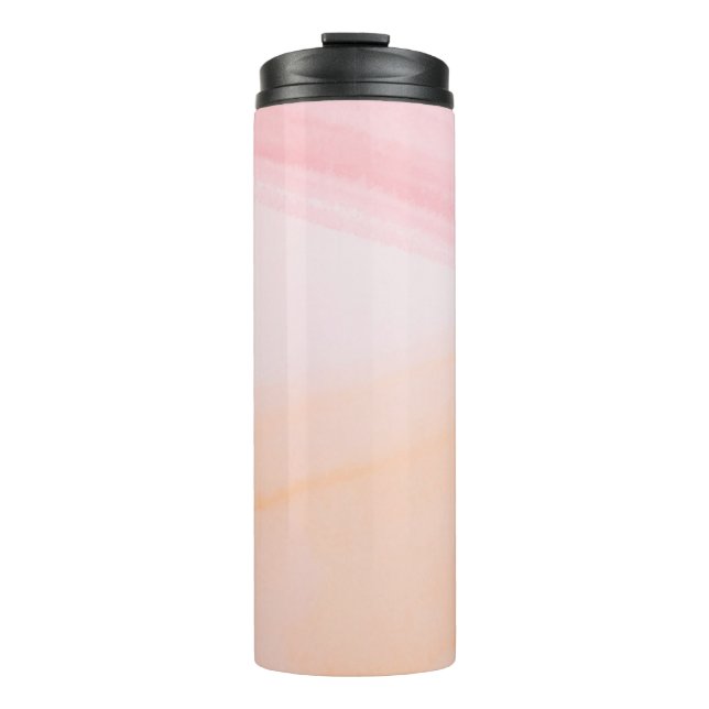Garrafa Térmica Tintas cor-de-rosa e laranja (Frente)