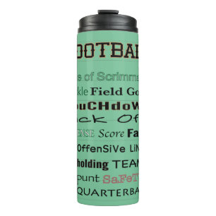 Garrafa Térmica Tipografia de FUTEBOL 