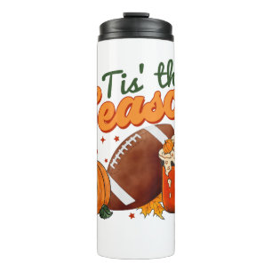 Garrafa Térmica Tiss The Season Autumn Pumpkins and Football