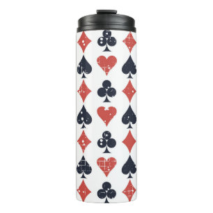 Garrafa Térmica Tocando Cartões: Grunge Abstrato Patterno