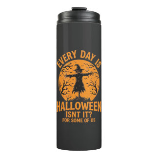 Garrafa Térmica Toda a Vida é um Espantalho de Halloween Design_1