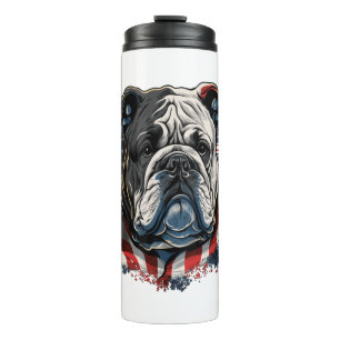 Garrafa Térmica TODOS OS AMERICANOS DOG amam buldogue inglês