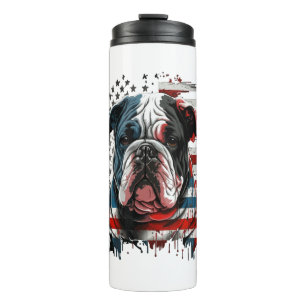 Garrafa Térmica TODOS OS AMERICANOS DOG amam buldogue inglês