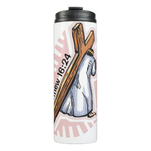 Garrafa Térmica Toma a tua cruz Jesus personalize-o