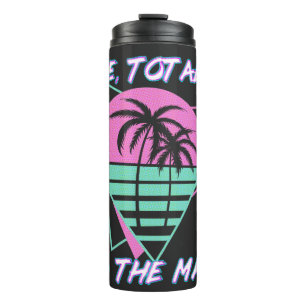 Garrafa Térmica Totalmente! Ao Máximo! Miami retrô dos anos 80