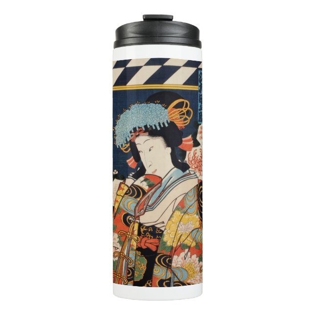 Garrafa Térmica Toyohara Kunichika tradicional japonês (Frente)