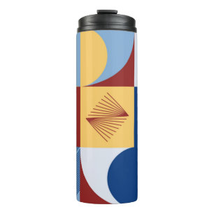 Garrafa Térmica Trabalho de arte gráfico digital design de padrão