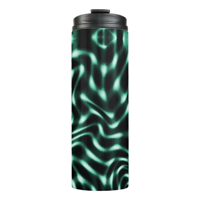 Garrafa Térmica Traços brancos ou cianos esbranquiçados excelentes (Frente)