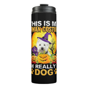 Garrafa Térmica Traje de cão Halloween