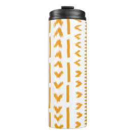 Garrafa Térmica Trajetórias de mudo solar padrão africano em branc
