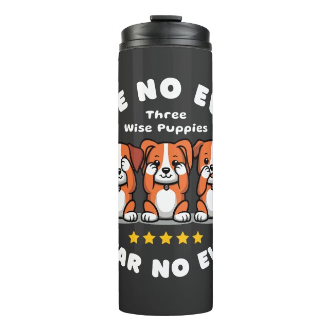 Garrafa Térmica Tree Wise Puppies (Frente)