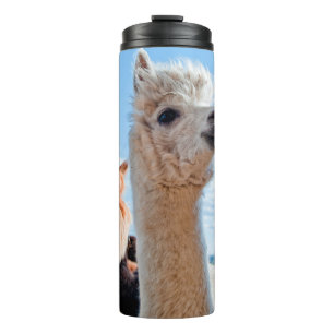 Garrafa Térmica Três Alpacas Engraçados