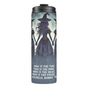 Garrafa Térmica Três Bruxas na Festa Noturna de Starry Halloween