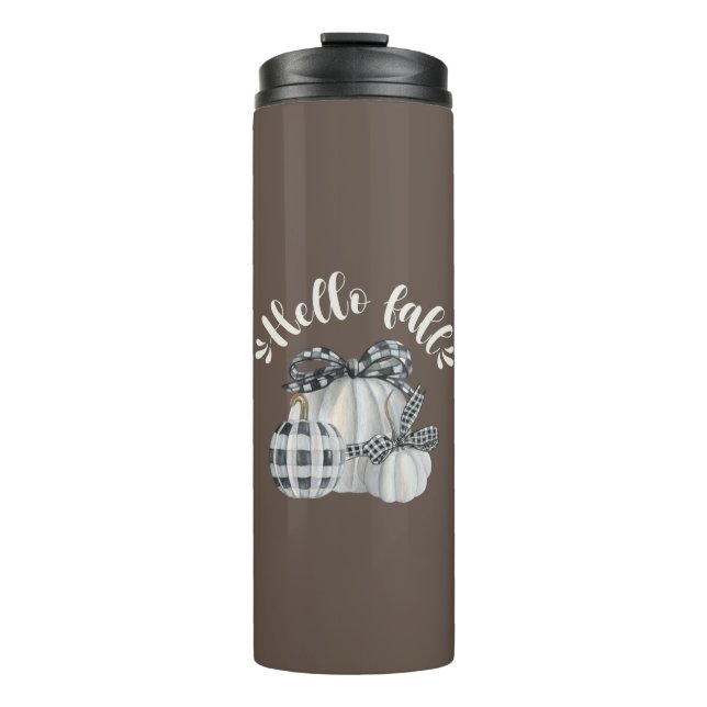 Garrafa Térmica Três Pumpkin Olá Queda (Frente)