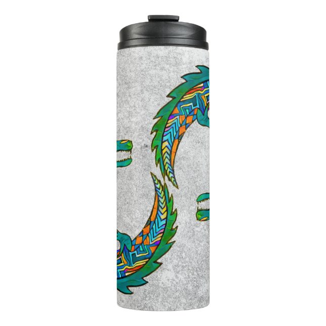 Garrafa Térmica Tribal Alligator Art (Frente)