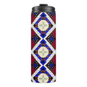 Garrafa Térmica Tribal, felicidade, nativo americano Zia