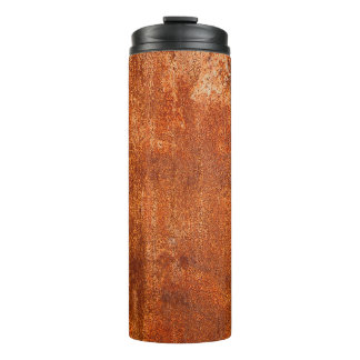 Garrafa Térmica Triturar textura de metal enferrujado. Corrosão en