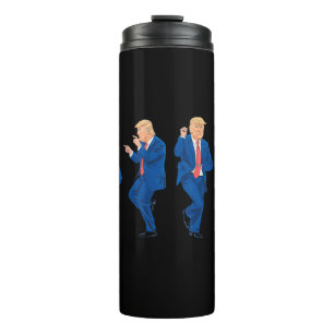 Garrafa Térmica Trump 45 47 Dança Engraçada Dançando EUA President