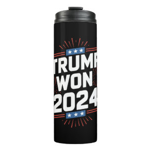 Garrafa Térmica Trump Ganhou 2024 Presidente 47 Da Casa Branca
