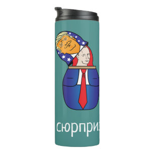 Garrafa Térmica Trump Russo Boneco