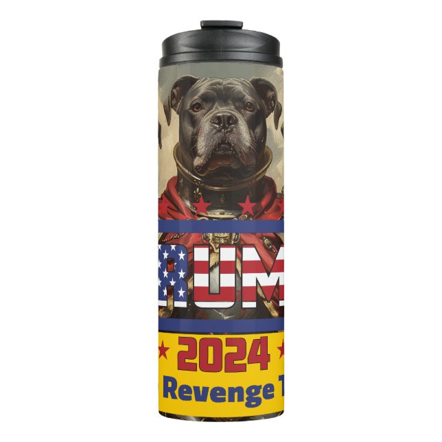 Garrafa Térmica Trump Tumbler: "Revenge Tour" (3 Cavaleiros de Pit (Frente)