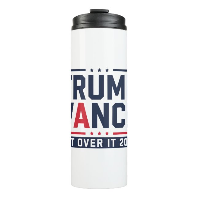 Garrafa Térmica Trump venceu 2024 Presidente Eleitoral Trump Vance (Frente)