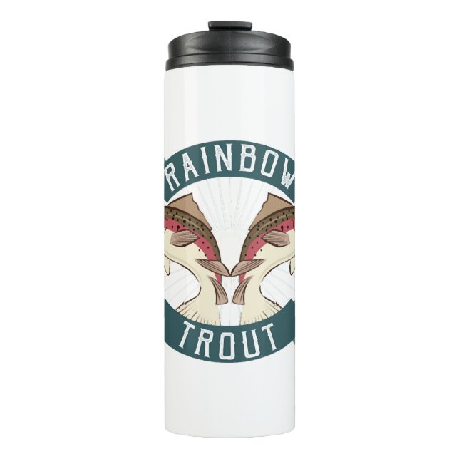 Garrafa Térmica truta arco-íris (Frente)