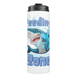 GARRAFA TÉRMICA TUBARÃO DE ZONA DE ALIMENTAÇÃO, ESTILO DE CARTÃO