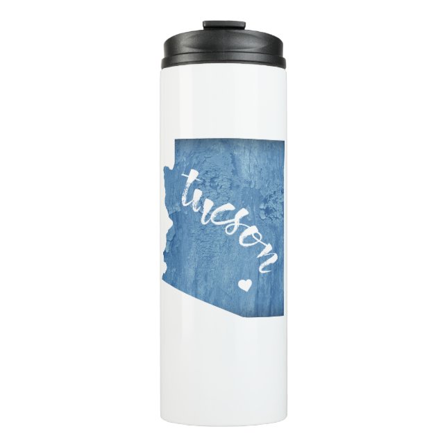 Garrafa Térmica Tucson Arizona Madeira Grain (Frente)